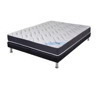 Matelas mousse + Sommier SR9 Deco 160x200 Melior - H. 20 cm - Soutien ferme