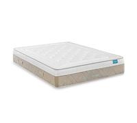 Matelas Nature Spring Deluxe Leafsleep - ressorts ensachés, mousse viscoélastique et revêtement Tencel.