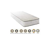 Matelas orthopédique 120x190 x 22 cm + oreiller mémoire + alèse - ferme - face hiver laine - ame poli lattex haute densité - hypoallergénique