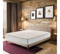 Matelas Orthopédique 140x190x22cm+Oreiller Mémoire+Alèse-Ferme-Face Hiver Laine-Hypoallergénique G
