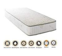 Matelas orthopédique 80x190 x 22 cm + oreiller mémoire + alèse - très ferme - face hiver laine - ame poli lattex haute densité - hypoallergénique G