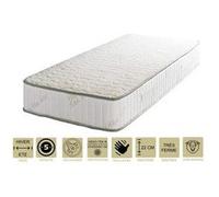 Matelas orthopédique 80x200 x 22 cm - très ferme - face hiver laine - ame poli lattex haute densité - hypoallergénique G