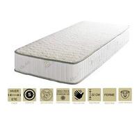 Matelas Orthopédique 90x190 x 22 cm - Ferme - Face Hiver Laine - Ame Poli Lattex Haute Densité - Hypoallergénique G
