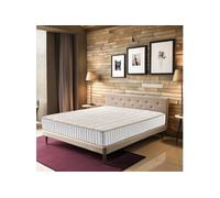 Matelas Orthopédique + Alèse 160x200x22 cm-Ferme-Face Hiver Laine-Ame Poli Lattex Haute Densité-Hypoallergénique