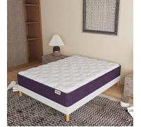 Matelas Panda Purple 140x190 cm - Hauteur 32 cm