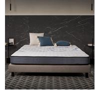Matelas Perfectsleep 140x190 cm - Technologie Blue Latex et Mousse HR,Mémoire de forme - Réversible - 7 zones - Excellent Confort