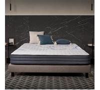 Matelas Perfectsleep 140x190 cm - Technologie Blue Latex et Mousse HR, Mémoire de forme - Réversible - 7 zones - Excellent Confort