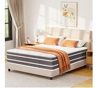 Matelas PerfectSleep 140x190cm - Ép 26cm - Mousse à mémoire de Forme et Blue Latex hybride - Fermeté Moyenne - Respirant - Oeko-Tex
