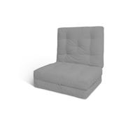 Matelas Pliable 90x200 - Futon Flex Natural - Pascall Gris Clair