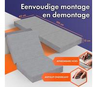 Matelas pliable / Lit de camping pliable. Lit d'appoint, matelas de sol, matelas de couchage. Dimensions : 2 mètres de long x 0,65 mètre de large x 0,15 mètre d'épaisseur