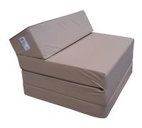Natalia Spzoo Matelas lit Fauteuil futon Pliable Pliant Choix des Couleurs - Longueur 200 cm (1009-Beige)
