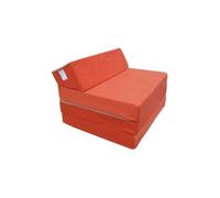 Matelas pliant 200x70x10 cm - NATALIA SPZOO - Orange - 2 personnes - 70x200 cm - Mousse polyuréthane