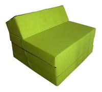 Matelas pliant 200x70x10 cm pour adultes et enfants - Natalia Spzoo - Vert - 70x200 cm - Ferme - Mousse polyuréthane