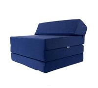 Matelas pliant d'invité, dimensions 200 x 70 x 10 cm (bleu marine)