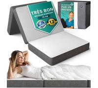 Matelas Pliant Invité 75x195x14 cm - ferme & confortable - Matelas Pliable avec Sac de Transport & housse lavable - gain de place pour invités & camping - OEKO-TEX