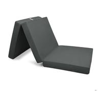 Matelas pliant Lit d'appoint Matelas pliant Campix, 100x200cm, Anthracite