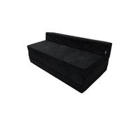 Matelas pliant sofa 200x120x10 cm Natalia Spzoo - Noir - 120x200 cm - Mousse polyuréthane - Déhoussable