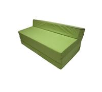 Natalia Spzoo Chauffeuse Pliable 200×120×10 cm - Matelas Pliant en Mousse, Matelas d’Appoint Compact, Fauteuil Convertible/Futon Pliable - Housse Amovible (Vert Pomme)