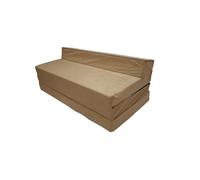 Matelas pliant sofa 200x120x10 cm pour adultes et enfants - NATALIA SPZOO - Beige - Mousse polyuréthane - 120x200 cm