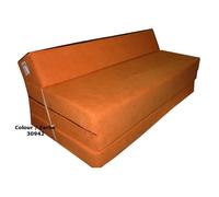 Matelas pliant sofa 200x120x10 cm pour adultes et enfants - NATALIA SPZOO - Orange - Mousse - 2 personnes - Ferme