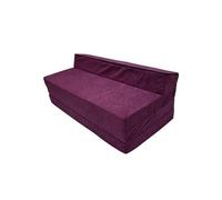 Matelas pliant sofa 200x120x10 cm pour adultes et enfants - NATALIA SPZOO - Violet - Mousse polyuréthane - 120 x 200 cm