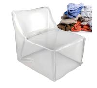 Matelas Portable pour Animaux Translucide, Canapé À Fermeture Éclair Remplissage Imperméable Pour Organiser Les en Peluche, Sac de Rangement Transparent Pour Chambre d'Enfant Chambre d'Enfant
