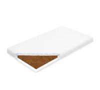 Matelas pour enfant New Baby STANDARD 120 x 60 x 7 cm, mousse de coco, blanc