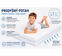 Matelas pour enfants et adolescents, 90x180 cm | Matelas en mousse , de fermeté moyenne | Matelas hypoallergénique pour enfants avec housse matelassée | Blanc
