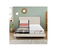 Epeda Matelas Balade Équilibré – ressorts ensachés pour lit électrique – 2x100x200 22,5 cm