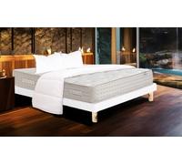 Matelas Purlux : 160 x 200 cm / Matelas 26 cm + sommier blanc 13 cm + oreillers + couette