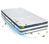 Matelas Quintessence 90x200, 30 cm Ép, Lit 1 Personne, Mémoire de Forme Haute Densité 60 kg/m³, Accueil Moelleux, Soulage le Mal de Dos, Soutien Ferme et Orthopédique, Chambre Adolescent ou Enfant