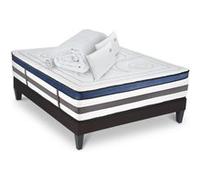 Matelas Quintessence Mousse Accueil Mémoire de forme+ sommier + accessoires - 140 x 200 cm G