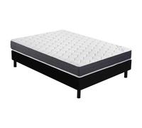 Matelas Ramage + sommier Newkit - 140x190 - Ressorts - Hauteur 25 cm - Soutien ferme