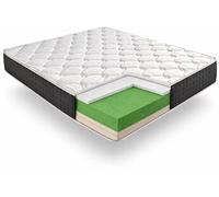 Matelas 160x190 bio green mousse de confort multizone bio pur épaisseur 30 cm hypoallergénique anatomique - certifié oeko-tex