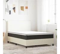 vidaXL Matelas à ressorts Bonnell moyen accueil ferme, soutien moelleux 23 cm 5 zones 100x200 cm