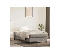 vidaXL Matelas de lit à ressorts ensachés 100x220x20 cm velours
