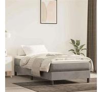 vidaXL Matelas de lit à ressorts ensachés 100x220x20 cm velours