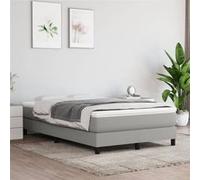 vidaXL Matelas de lit à ressorts ensachés Gris clair 120x200x20 cm