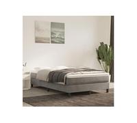 vidaXL Matelas à ressorts ensachés – Soutien moelleux Gris clair 120x220x20 cm