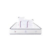 Matelas ressort 140x190 cm accueil enveloppant soutien ferme epaisseur 27 cm 7 zones oreiller(s)