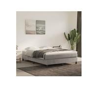 VIDAXL Matelas Ressorts Ensachés 140x190 - Gris Clair