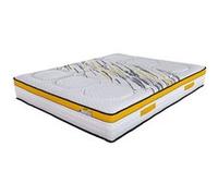 Matelas ressort 140x190 cm ebac epaisseur 27 cm soutien tres ferme accueil moelleux 5 zones G