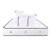 Matelas ressort 140x190 cm luxury literie accueil enveloppant soutien ferme epaisseur 27 cm 7 zones oreiller(s) G