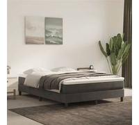 vidaXL Matelas de lit à ressorts ensachés Gris foncé 140x190x20 cm