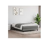 Matelas VidaXL à ressorts 140x200 - Gris foncé - 20 cm