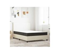Matelas ressort 140x200 cm vidaxl accueil ferme soutien moelleux epaisseur 18 cm 5 zones housse de matelas G