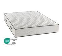 Matelas ressort 140x200 cm deko dream soutien medium accueil ferme epaisseur 24 cm 7 zones G