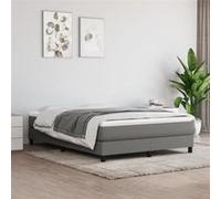 Matelas VidaXL à ressorts 140x200 - Gris foncé - 20 cm