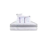 Matelas ressort 160x200 cm accueil enveloppant soutien medium epaisseur 27 cm 7 zones oreiller(s)