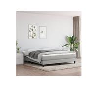 vidaXL Matelas de lit à ressorts ensachés Gris clair 160x200x20 cm